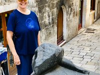 Jeanne w/Sphinx, Temple of Jupiter - Split, Croatia