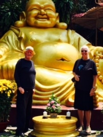 Gary and Jeanne at the Golden Buddha