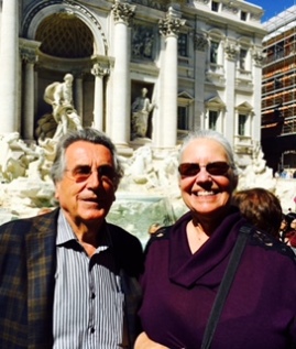 Jeanne and Hans at Trevi Fountain