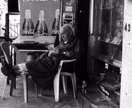 Merchant Outside Shop