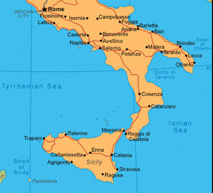 Map of Italy